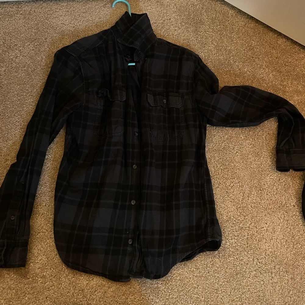 Black and gray flannel